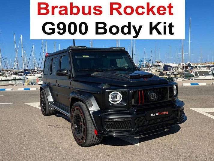 Carbon Fiber Brabus Rocket G900 Body Kit + Plastic Widestar Body Kit for Mercedes-Benz W463A G Wagon 2019+